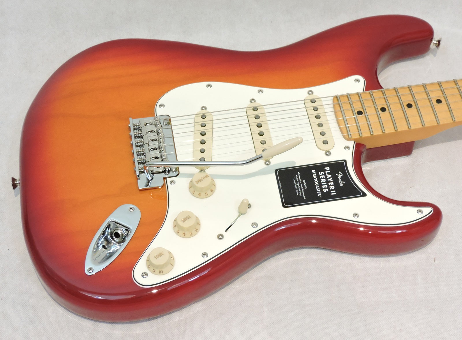 * NEW* Fender Player II Stratocaster, Maple Fingerboard, Aged Cherry Burst