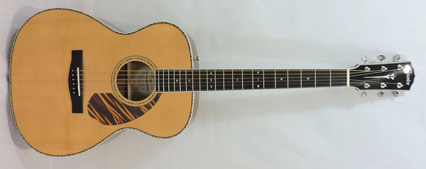 Fender Limited Edition PO-220E Dreadnought, Aged Natural, Ovangkol