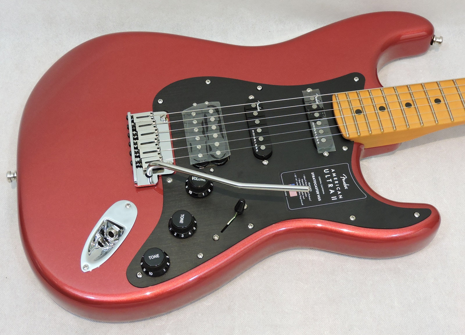 *NEW* Fender  American Ultra II Stratocaster® HSS, Maple Fingerboard, Sinister Red