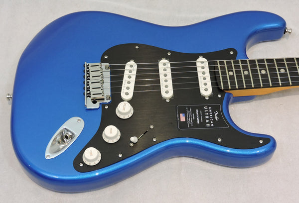 *NEW* Fender American Ultra II Stratocaster®, Ebony Fingerboard, Noble Blue