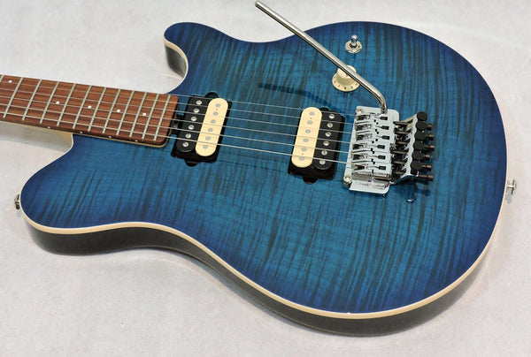 Music Man AXIS. Balboa Blue Burst Flame ..New but marked..