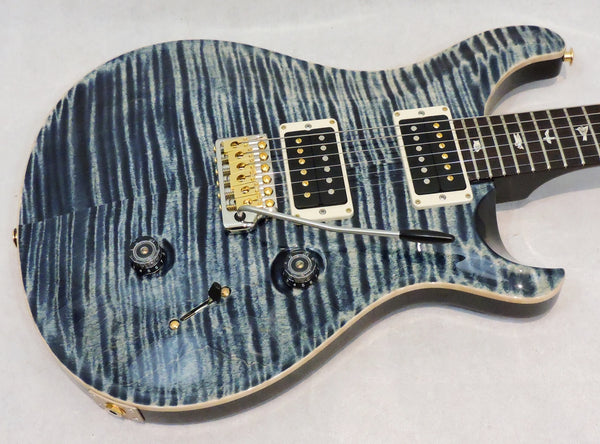 PRS Custom 24 '10' Top. Faded Whale Blue