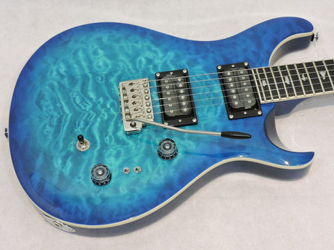 PRS SE Custom 24-08, Lake Blue Quilt