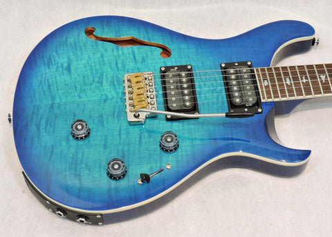 PRS SE Custom 24 Semi-Hollow Piezo. Lake Blue