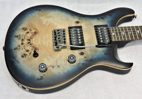 PRS SE Custom 24-08 Poplar Burl Lake Blue Midnight Burst. Limited Edition