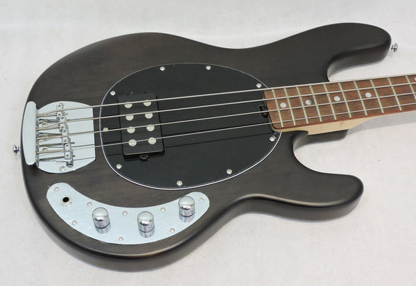 Sterling by MusicMan Sub Ray 4 Bass. Trans Black Satin