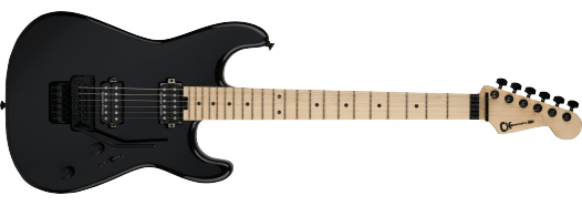 Charvel Pro-Mod San Dimas® Style 1 HH FR MPL, Maple Fingerboard, Gloss Black