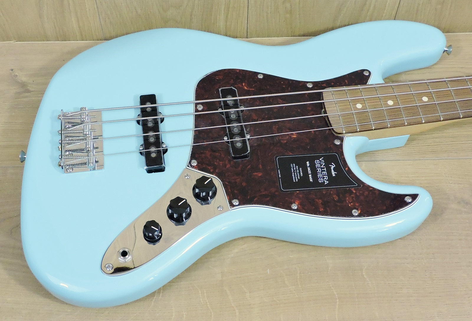 Fender Vintera 60's Jazz Bass Daphne Blue – Langley Guitar Centre