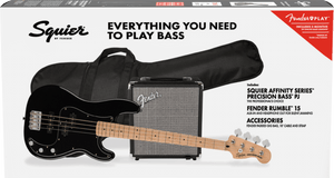 Squier Affinity Series™ Precision Bass® PJ Pack Black - COMING DECEMBER 2024